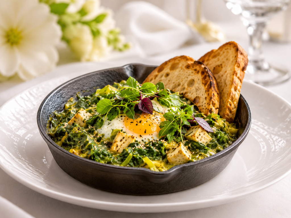Zöld Serpenyős – Green Shakshuka (vegán)